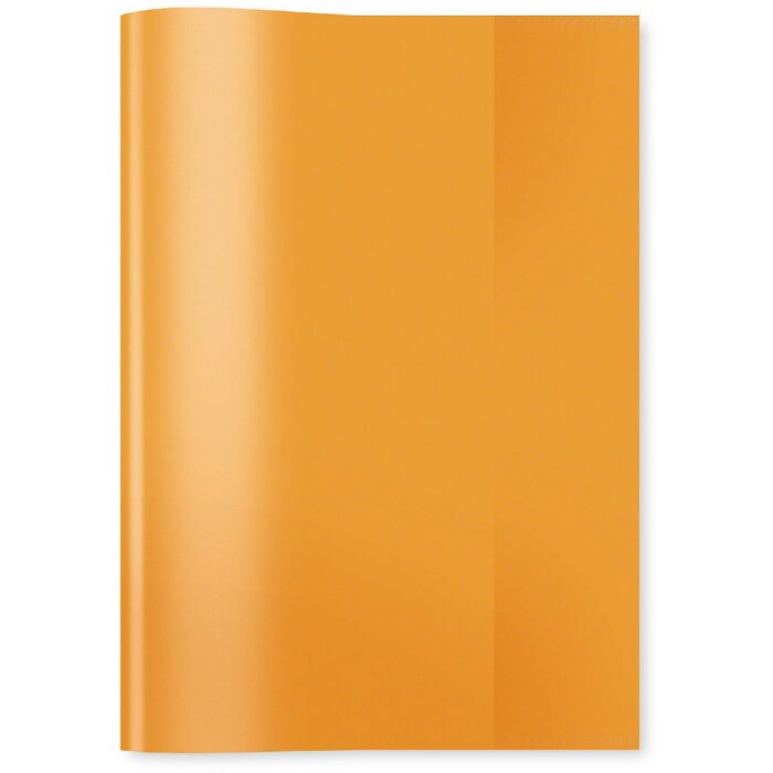 Exercise book cover PP A5 transparent-orange