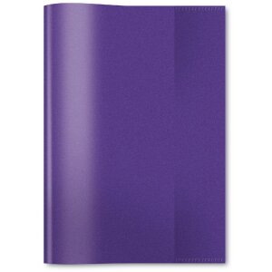 Exercise book cover PP A5 transparent-violet