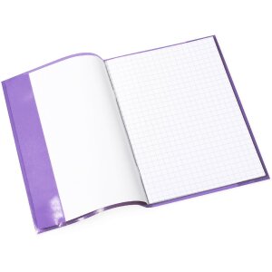 Exercise book cover PP A5 transparent-violet