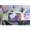 Exercise book cover PP A5 transparent-violet