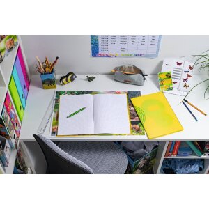 Exercise book cover PP A4 transparent-yellow