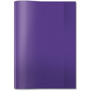 Exercise book cover PP A4 transparent-violet