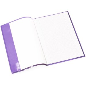 Exercise book cover PP A4 transparent-violet