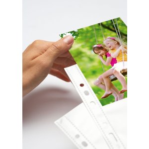 Fotophan transp. photo pockets 10x15cm vert. white  250 p.