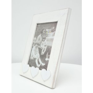 photo frame white wood S67TR 10x10 cm to 13x18 cm