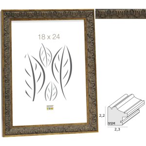 photo frame gold-grey resin S95MA