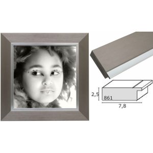 photo frame silver resin S861D