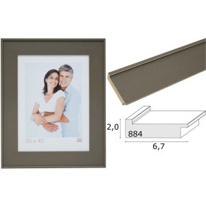 photo frame taupe wood S884S