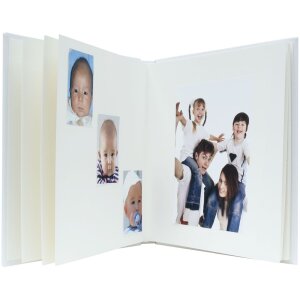 A66DF1 Album white with leather cover 20x20 cm