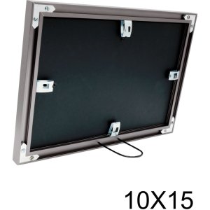 S021D7 Aluminium multi print frame in grey colour for 2 photos 10x15 cm