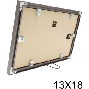 S021D7 Aluminium multi print frame in grey colour for 2 photos 13x18 cm