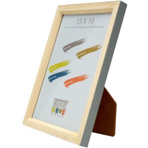 S233H7 Frame in natural wood with grey side 24x30 cm