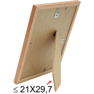 S236H2 Photo frame in brown wood 18x24 cm