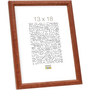 S236H3 Photo frame in dark brown wood 10x15 cm