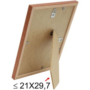 S236H3 Photo frame in dark brown wood 15x20 cm