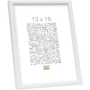 S236K1 Photo frame in white wood 18x24 cm