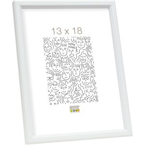 S236K1 Photo frame in white wood 30x40 cm