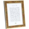 S40JB2 A gold coloured wooden photo frame with a touch of green and dark red 13x18 cm