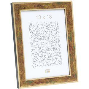 S40JB2 A gold coloured wooden photo frame with a touch of...