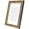 S40JB2 A gold coloured wooden photo frame with a touch of green and dark red 30x40 cm