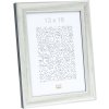 S40JE2 A silver coloured wooden photo frame with a touch of dark gray 20x30 cm