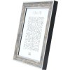 S40JE7 A wooden photo frame in grey with a touches of gold and dark grey 18x24 cm