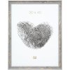 S40JE7 A wooden photo frame in grey with a touches of gold and dark grey 20x28 cm