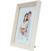 S46CH1 Photo frame in natural wood colour with white border 20x20 cm