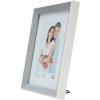 S46CH7 Photo frame in grey-blue with white border 15x20 cm