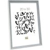 S46CH7 Photo frame in grey-blue with white border 20x25 cm