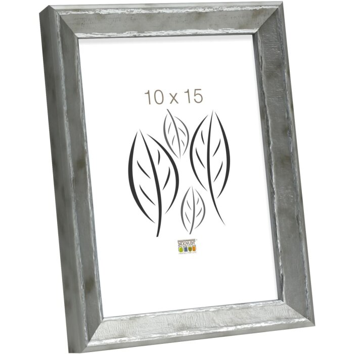 S46DD1 Photo frame in silver with silver bevel 18x24 cm