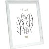 S46DF1 Photo frame in white with silver bevel 13x18 cm