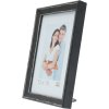 S46DF2 Photo frame in black with silver bevel 15x20 cm