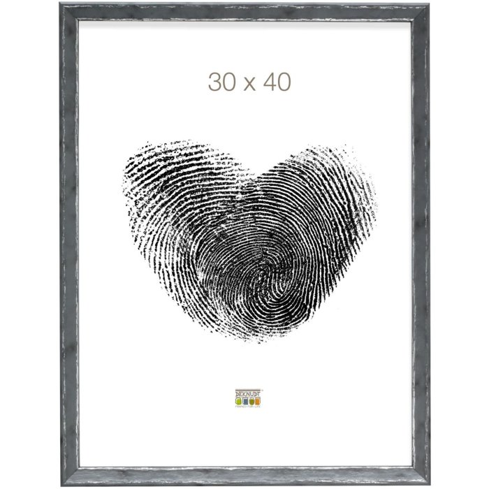 S46DF7 Photo frame in grey with silver bevel 13x18 cm