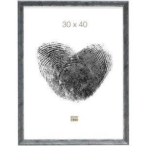 S46DF7 Photo frame in grey with silver bevel 13x18 cm