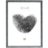 S46DF7 Photo frame in grey with silver bevel 18x24 cm