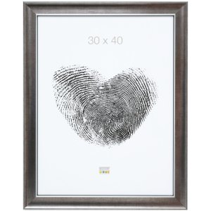 S46ED1 Wooden photo frame in silver colour 13x13 cm