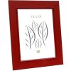 S46FF4 Picture frame painted in red 13x13 cm