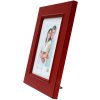 S46FF4 Picture frame painted in red 13x13 cm