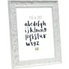 S46HF1 White wooden frame with a wavy surface 30x40 cm