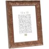 S46HF3 Brown wooden frame with a wavy surface 15x15 cm