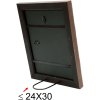 S46HF3 Brown wooden frame with a wavy surface 30x45 cm