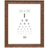 S46HF3 Brown wooden frame with a wavy surface 40x50 cm