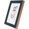 S46JH2 Wooden photo frame in black with a wood coloured side 20x30 cm