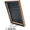 S46JH2 Wooden photo frame in black with a wood coloured side 20x30 cm