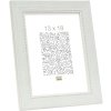 S46KF1 White wooden frame with a pearl bevel 13x18 cm