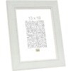 S46KF1 White wooden frame with a pearl bevel 30x40 cm