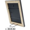 S46KF2 Black wooden frame with a pearl bevel 30x45 cm