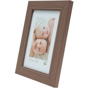 S46KF3 Beige wooden frame with a pearl bevel 10x15 cm