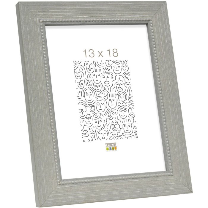 S46KF7 Grey wooden frame with a pearl bevel 13x18 cm